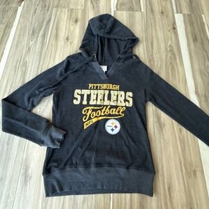 Pittsburgh Steelers NFL Teen Girls Thermal Pullover Hoodie, S‎